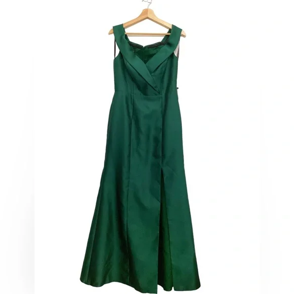 NWT Alfred Sung Off-the-Shoulder Maxi Dress Size 8 - Picture 7 of 16